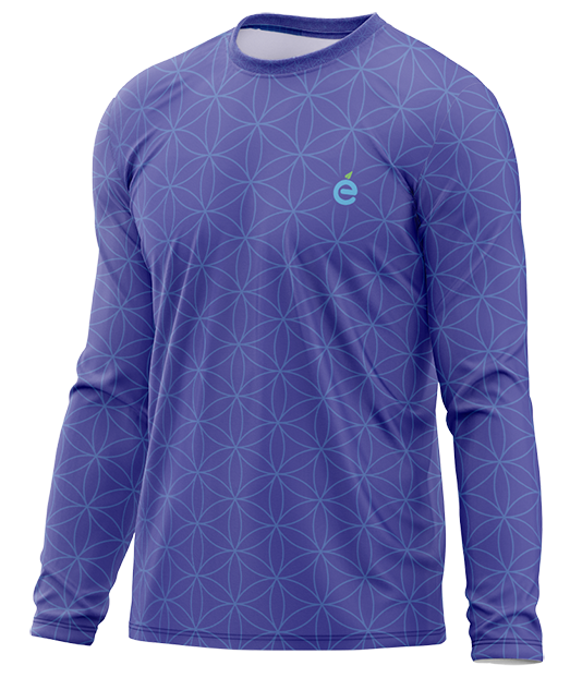 Euphoric Life Flower of Life Longsleeve Shirt in Indido.