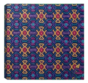 Euphoric Life shipibo-conibo art on wrapped canvas.